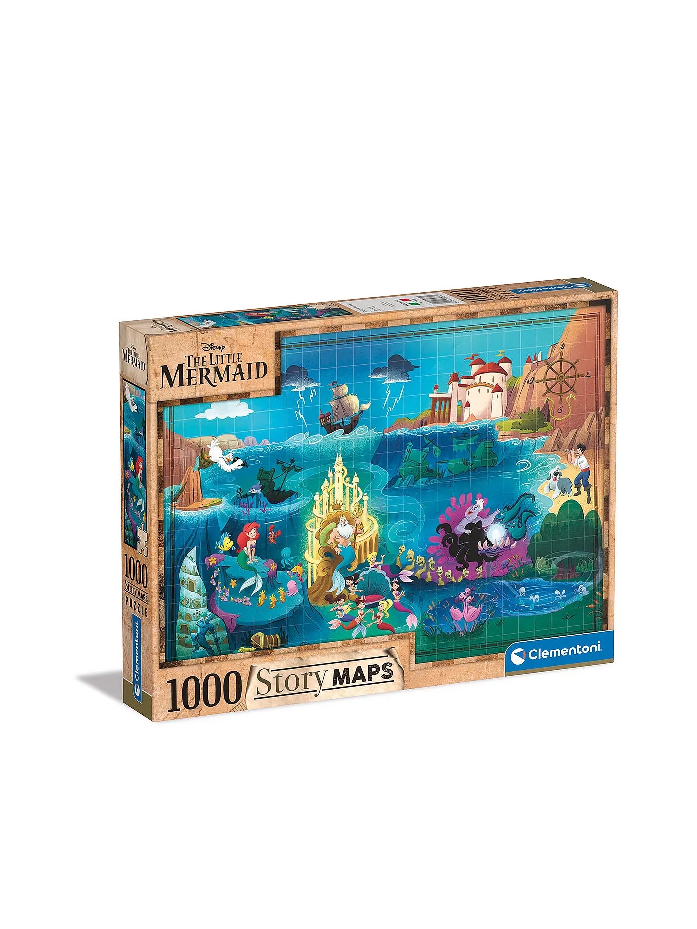 CLEMENTONI | Puzzle - Disney - Die kleine Meerjungfrau 1000 Teile | 